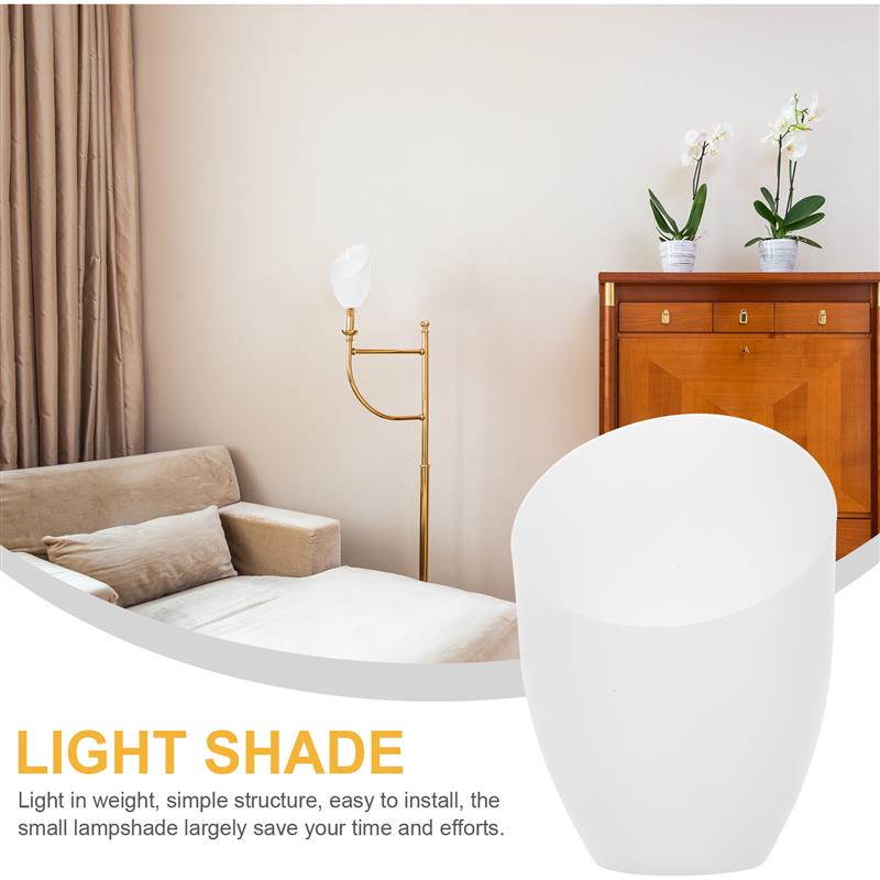 Abat-jour en fer à cheval coudé, luminaire d'ampoule, plafonniers chics pour chambre à coucher, remplacement de tulipe, accessoire de table, 5 pièces