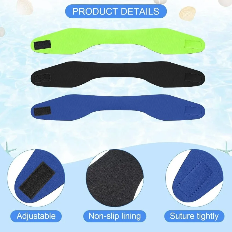 Einstellbare Frauen Männer Erwachsene freundlicher Schwimmen Baden Yoga Wasserdichte Ohr Haarband Stirnband Schutz Wasser Sport Neopren Stirnband