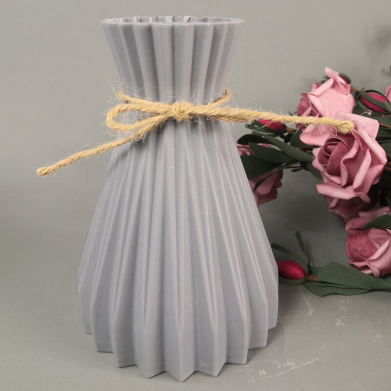 Plastic Vazen Huishoudelijke Decoratie Anti-Keramische Vazen Europese Bruiloft Rotan-Achtige Onbreekbaar Creatieve Eenvoud