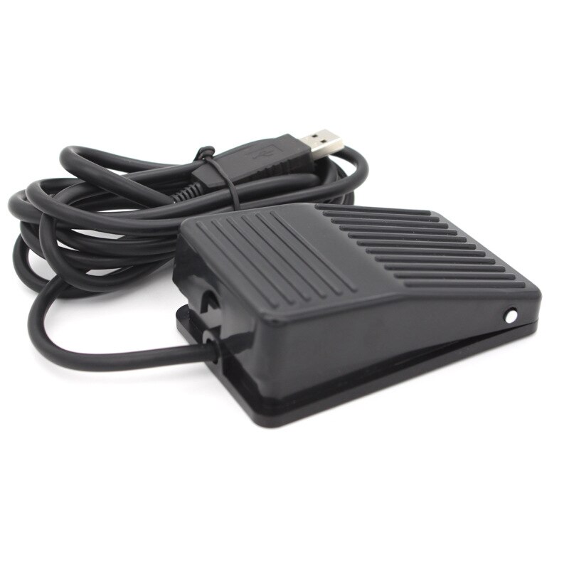 Pedal de teclado con interruptor de pie USB de 2m para PC HID, Control de interruptor de acción USB, funciones de tecla de preprogramación, juego de ratón para PC