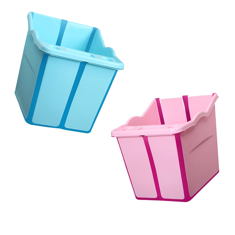 Kids Grote Opvouwbare Badje Verdikte Verticale Bad Emmer Baby Tubs Bad Wassen Cup Shampoo Cup Spatten Cup voor wassen