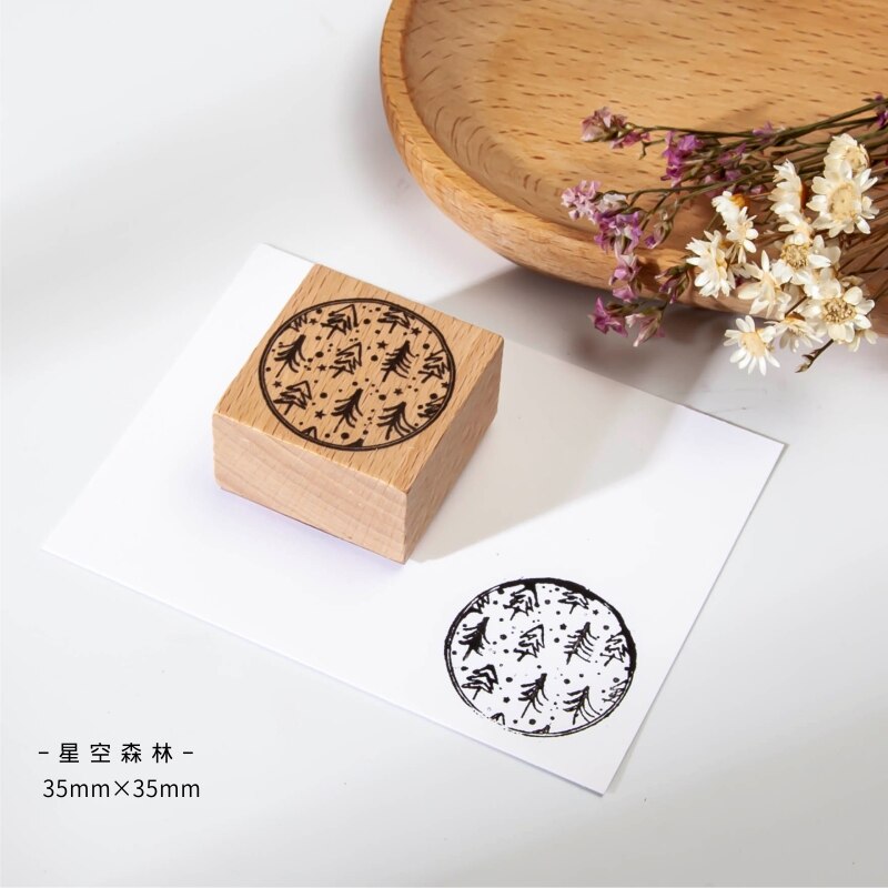Sellos de goma madera Vintage, sello de caucho para manualidades, para hacer tarjetas, álbum de recortes: H