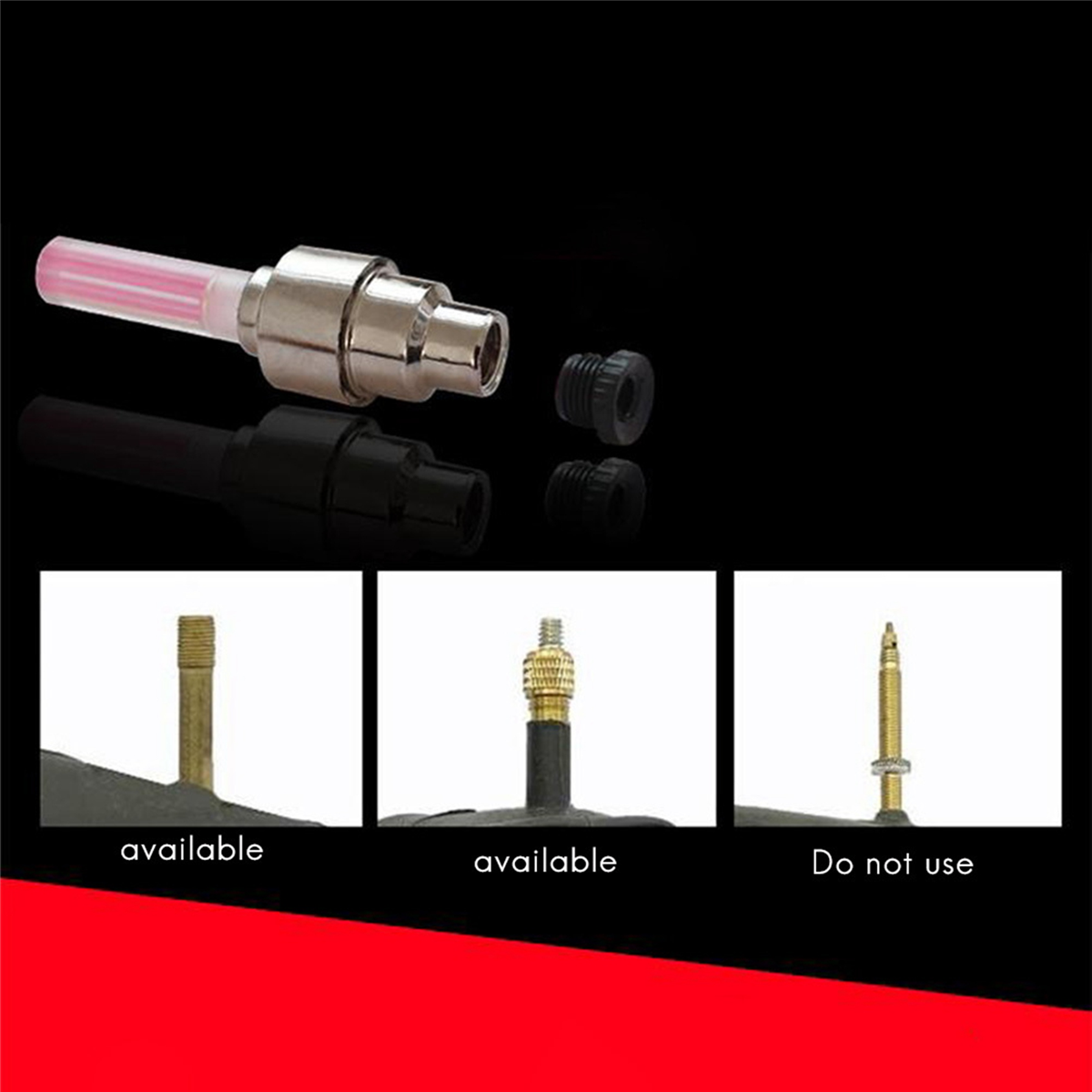 Fiets Licht Zonder Accu Mountainbike Fiets Verlichting Leds Band Ventiel Doppen Wiel Spaken Led Light Bl0157