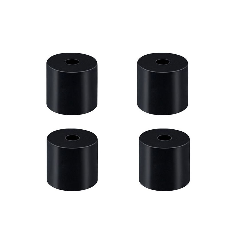 3D Printer High Temperature Silicone Solid Spacer Bed Leveling Column For CR-10 CR10S Ender-3 PRO MK3 Prusa I3 Printer Parts: 4pcs black 16mm