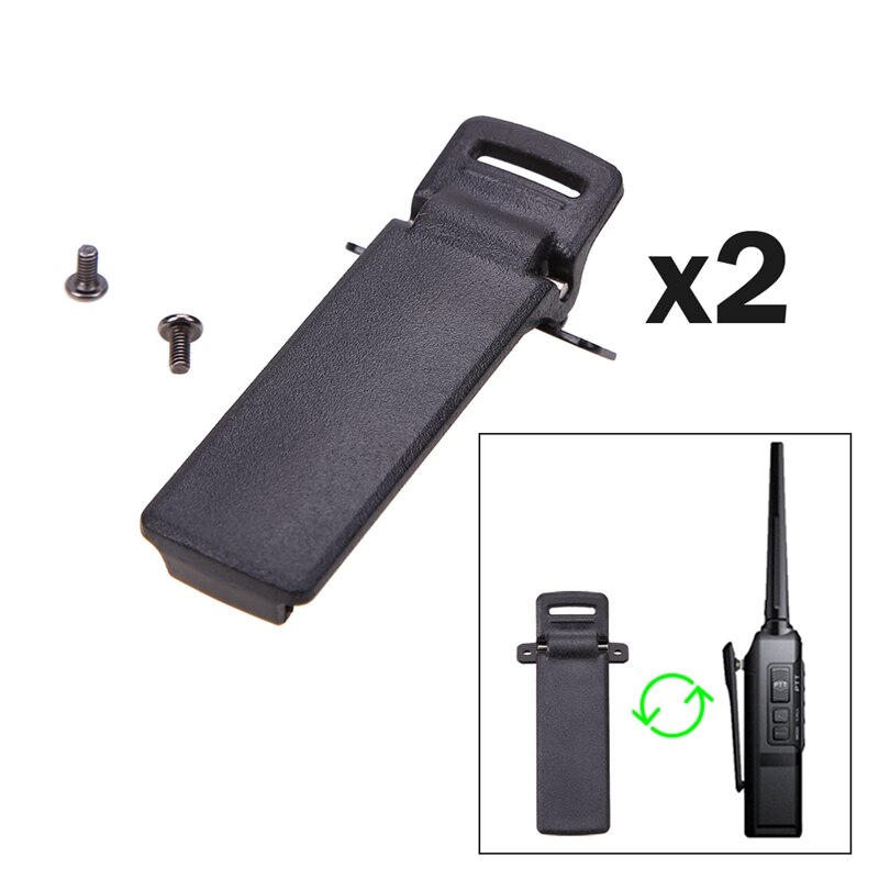 2Pcs Walkie Talkie Ersatzteil Zurück Gürtel Clip für Baofeng 2-way Radio UV5R Für Baofeng intercom UV5R / 5RA / 5R + / 5RB / 5RC #8