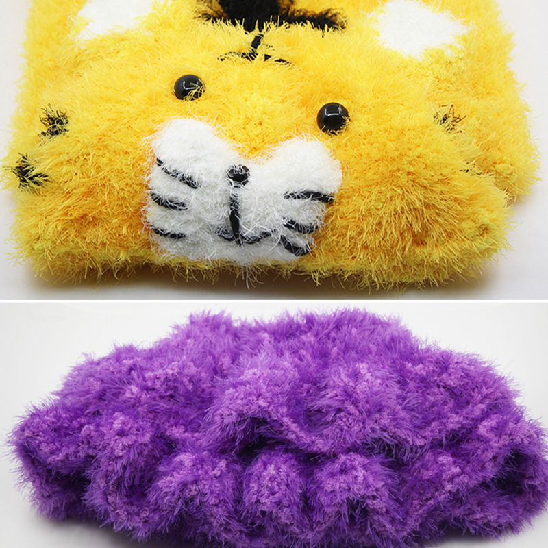 50g/rollen Samt Garn betroffen Wolle Faux Nerz Dicke Warme Häkeln betroffen Garne Baumwolle Baby Wolle DIY Hand-gestrickte zur Seite fahren