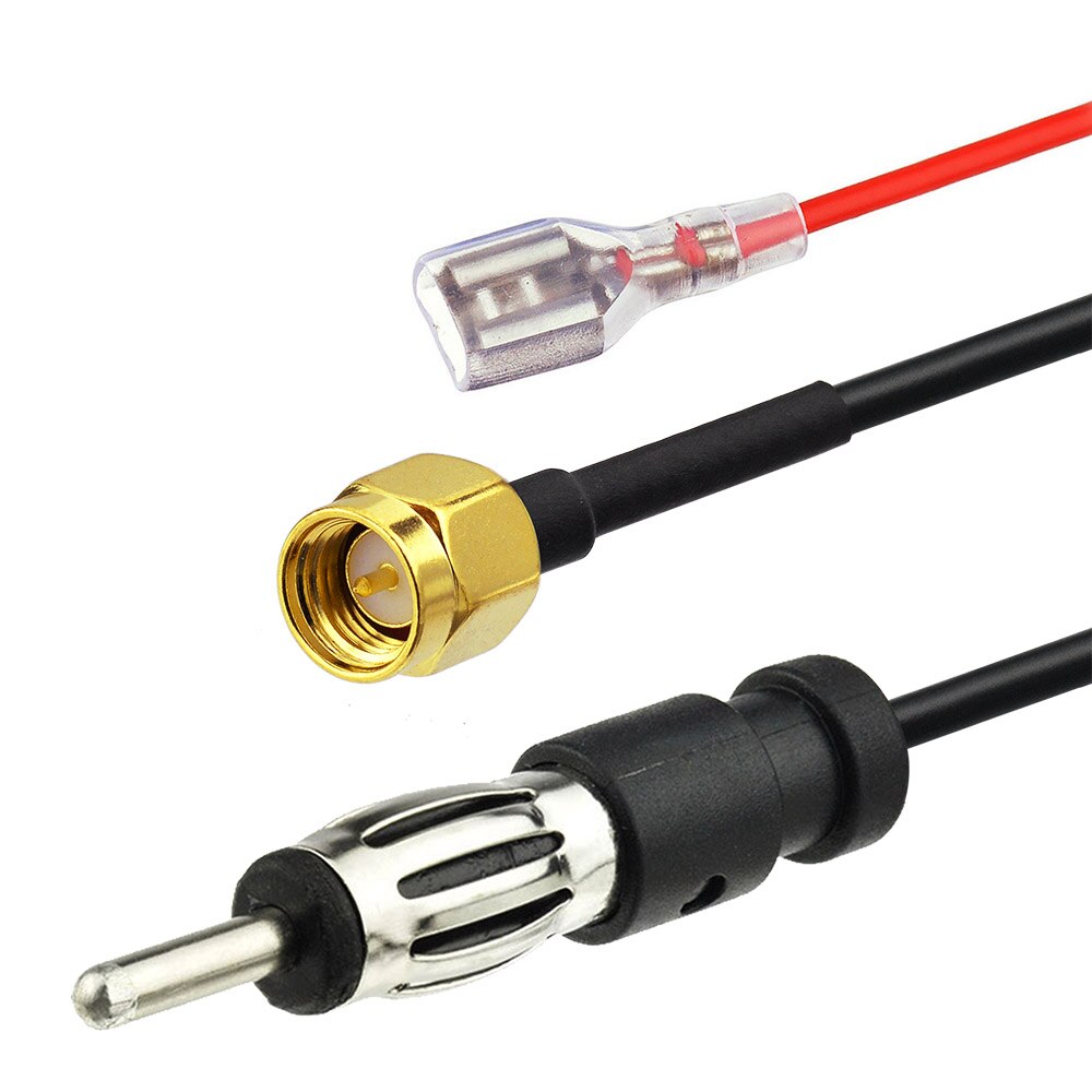 Eightwood dab dab+fm/am auto digitale radio antenne dakmontage haaienvinantenne met versterkte sma-stekker voor jvc pioneer