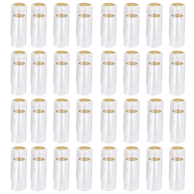 100pcs Lightweight Plastic Practical Durable Portable Bottle Capsules Stopper Heat Shrink Sealing Cap Wine Bottle Caps: Clear
