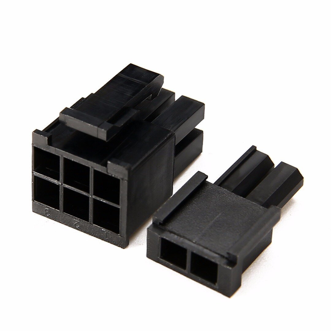 400pcs Crimp Vrouwelijke Terminals Pin Plug + 50 stuks 5557 8 (6 + 2) P ATX EPS PCI-E Connectoren met Plastic Doos
