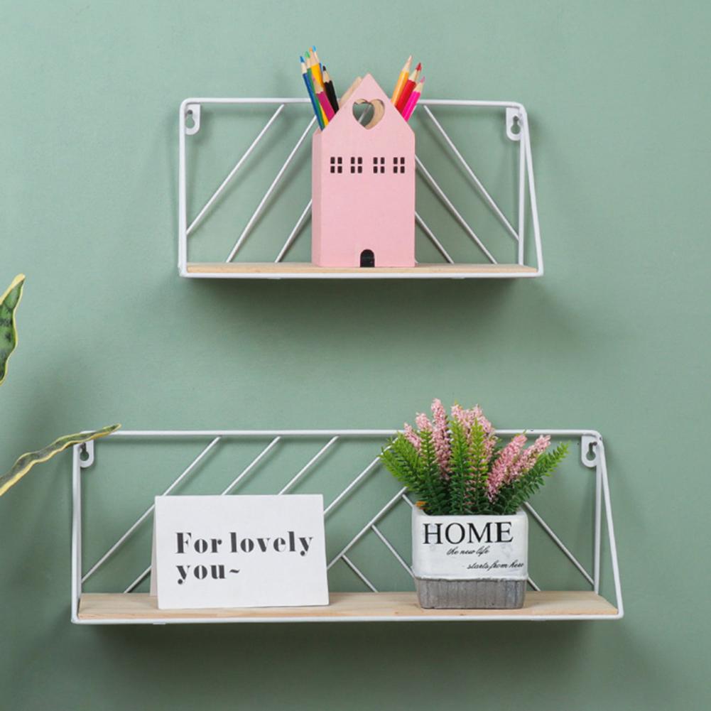 Decorative Shelves Modern Style Entryway Shelf Wall Mount Load Bearing Simple Decorative Wall Hanging Shelf Home Storage Rack