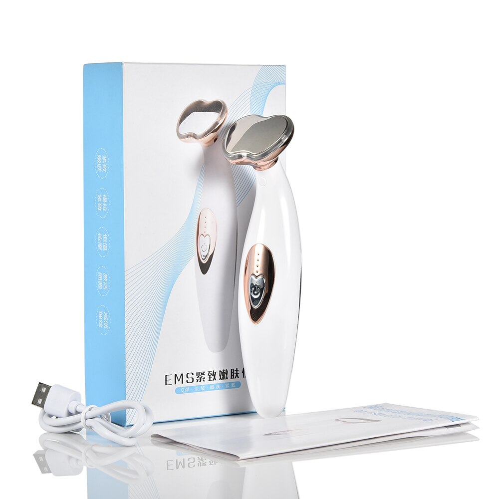 Portable EMS Microcurrent Skin Tightening Face Beauty Pen Multifunction LED Photon Vibration Face Lifting Massager skincare tool: Default Title