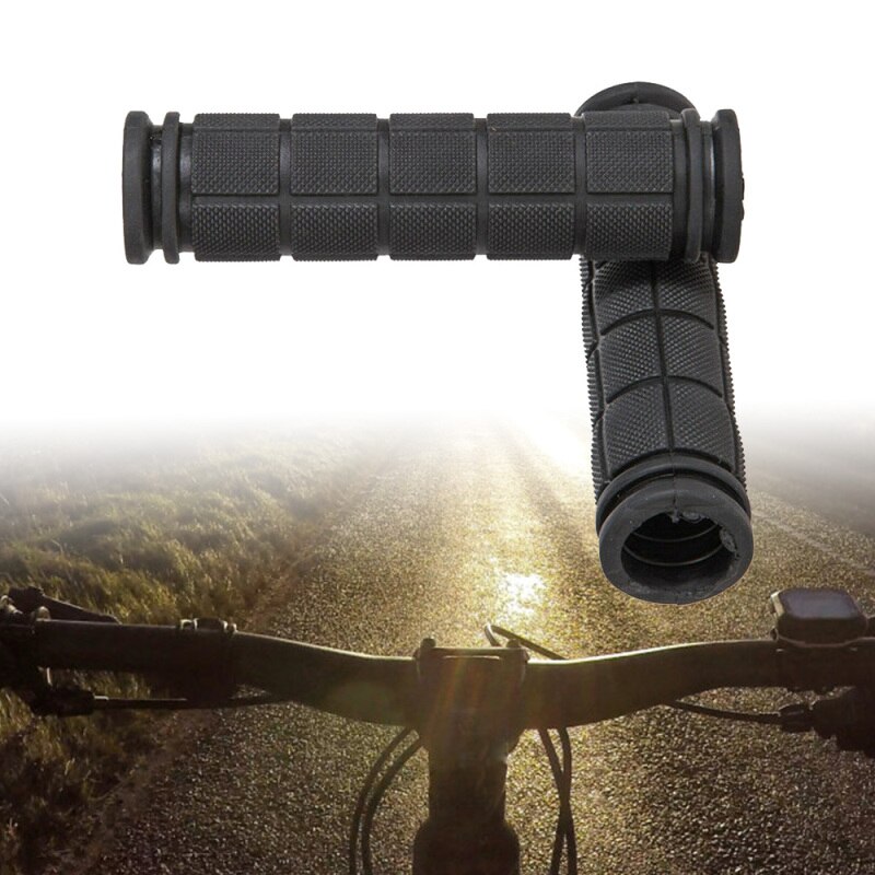 1Pair Soft Rubber Cycling Bicycle Hand Grips Outdoor MTB Mountain Bike Handlebar Grips Anti-slip Support Grips Bike Part