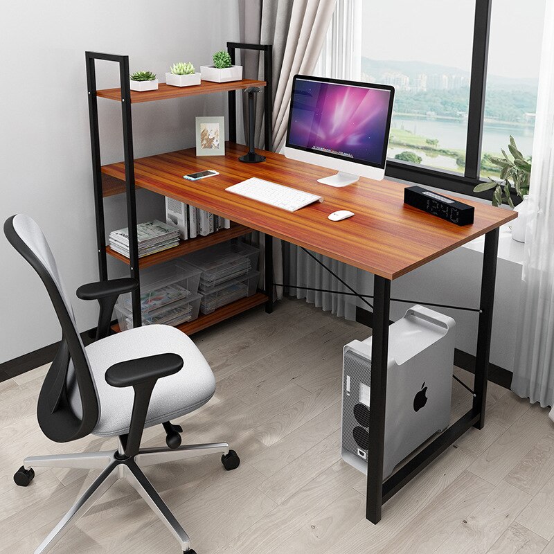 home living room bedroom desktop computer desk office computer monitor host writing desk desk storage table: C