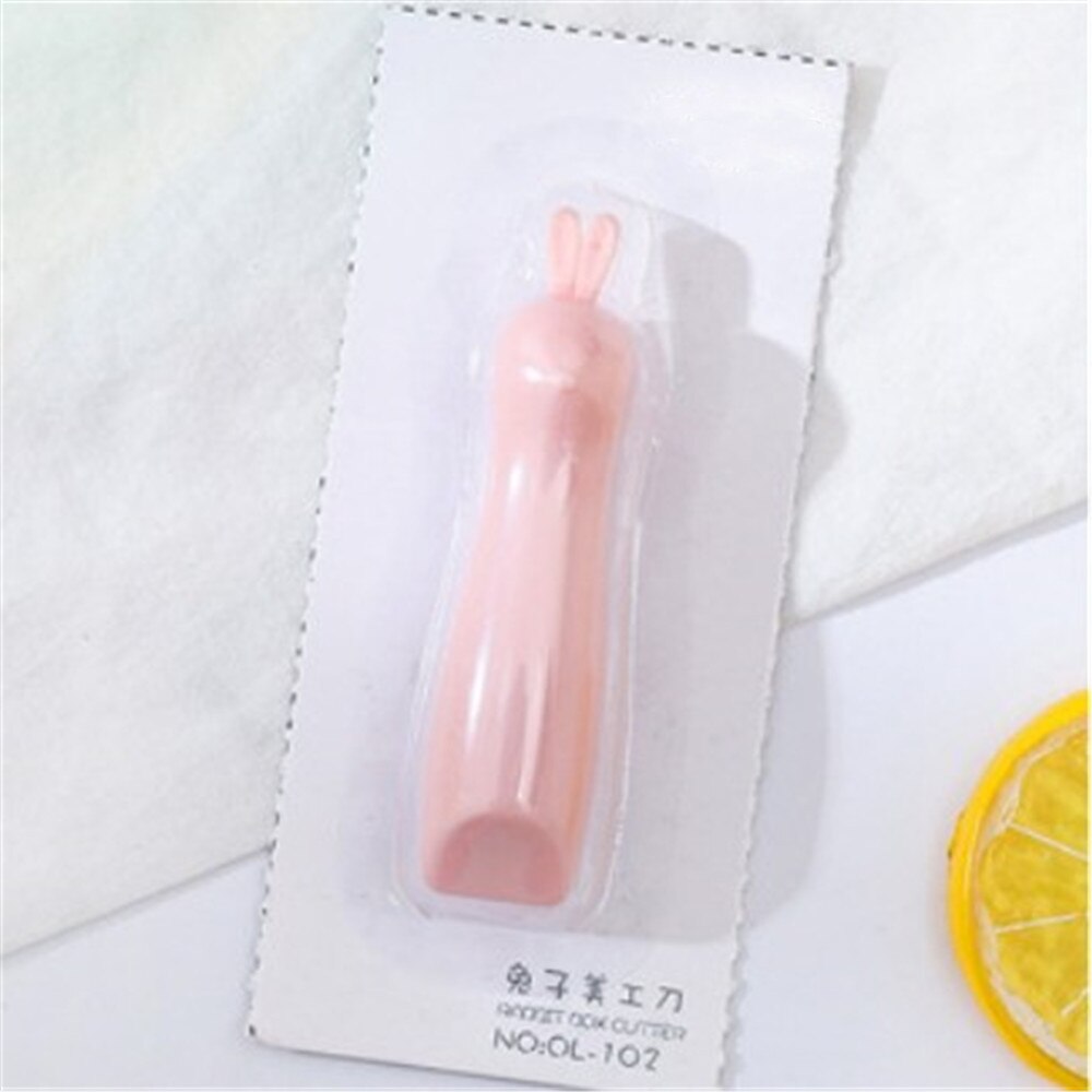 Söpö pilvi väri mini kannettava apuveitsi paperileikkuri leikkaus paperi partakoneen terä toimisto taide leikkuri paperitavarat: Vaaleanpunainen kanin pää
