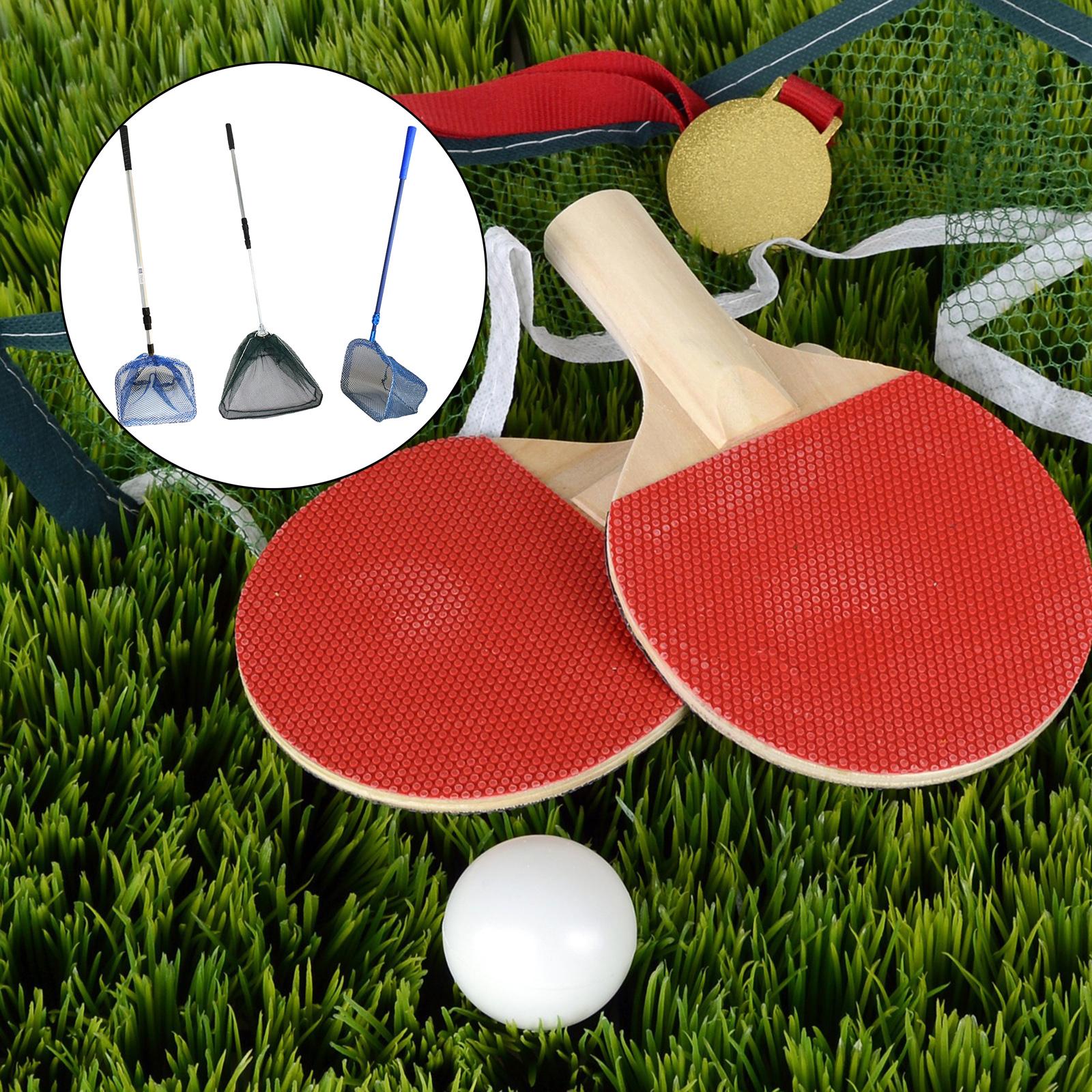 Table Tennis Ball Picker, Pong Ball Picker with Telescopic Net, Tennis Ball Picker with Storage Bag