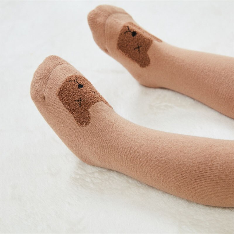 Collants chauds en coton pour bébés de 0 à 6 ans, couleur unie, collection automne hiver