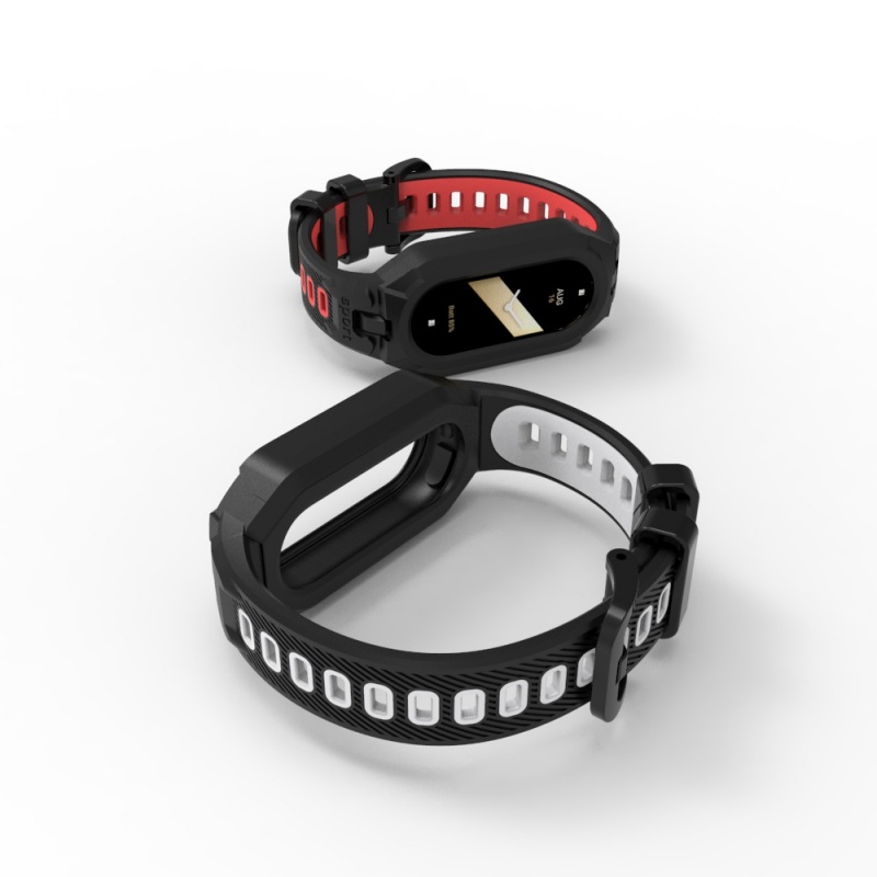 Voor Mi Band 10 Band Xiaomi Mi Band 9 Polsband Correa Horloge Vervanging Zachte TPU Siliconen Miband 8 Armband 2 IN 1 Band Case