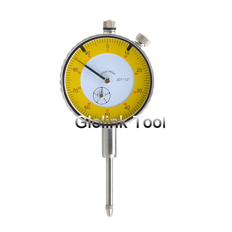 0-1&quot; Dial Indicator Inch Dial Gauge Indicator Precision Dial Gauge Test Indicator Lever Scale Meter Measuring Tool