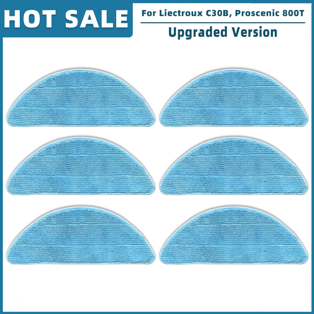 Kompatibel für Liectroux C30B XR500 E30 , Kabum Clever 500 700 , Proscenic 800T 820T 830T 820S ersatzteile hepa Filter hauptseite bürste Mopp tuch: Schokolade