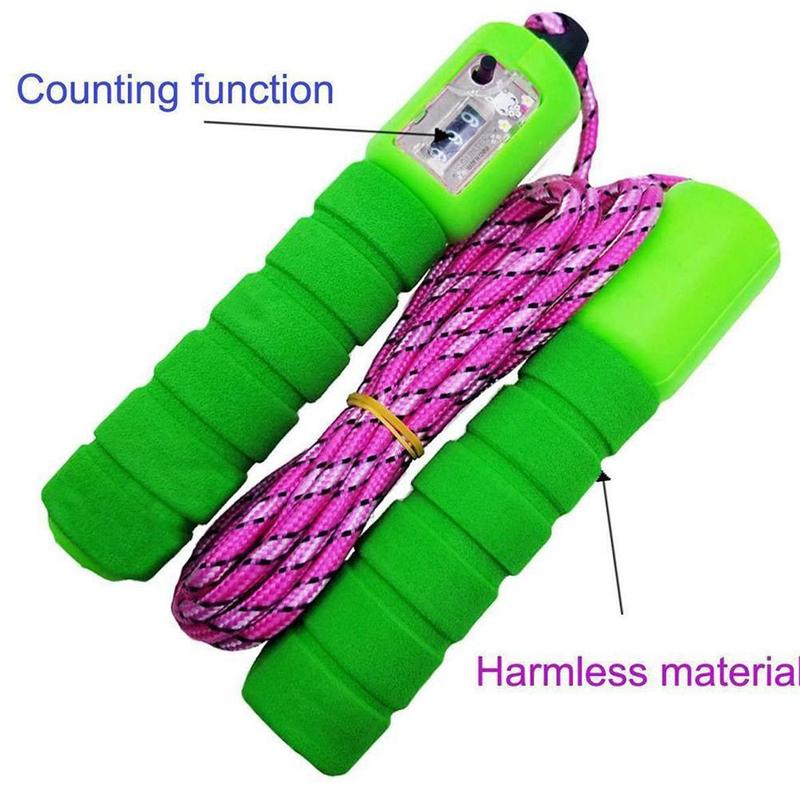2.5m Jump Ropes Cotton Sponge Count Wire Fitness W... – Grandado