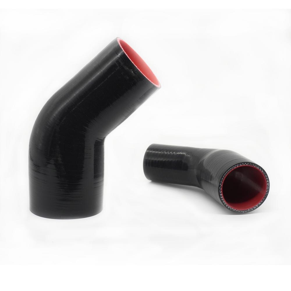 R -ep 45 graders reducering silikon armbågsslang 51-76mm silikongummi skarv mellankylare för kall luftintag hög temperatur