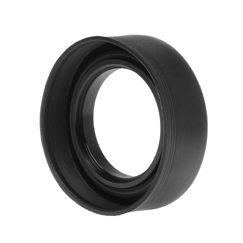 Zonnekap Rubber Inklapbare Groothoek 3 Stage 49Mm Camera Accessoires Vervanging Deel