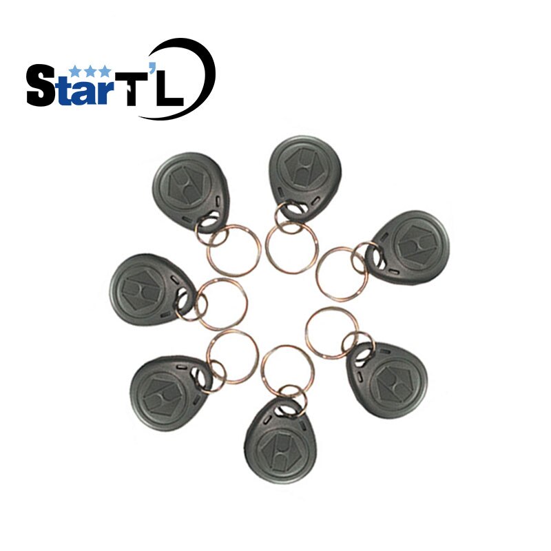 100 pcs TK4100 Read only 125kHz RFID ID Card Key Keyfobs Access Control Tag Grey Access Control Key Only: Default Title