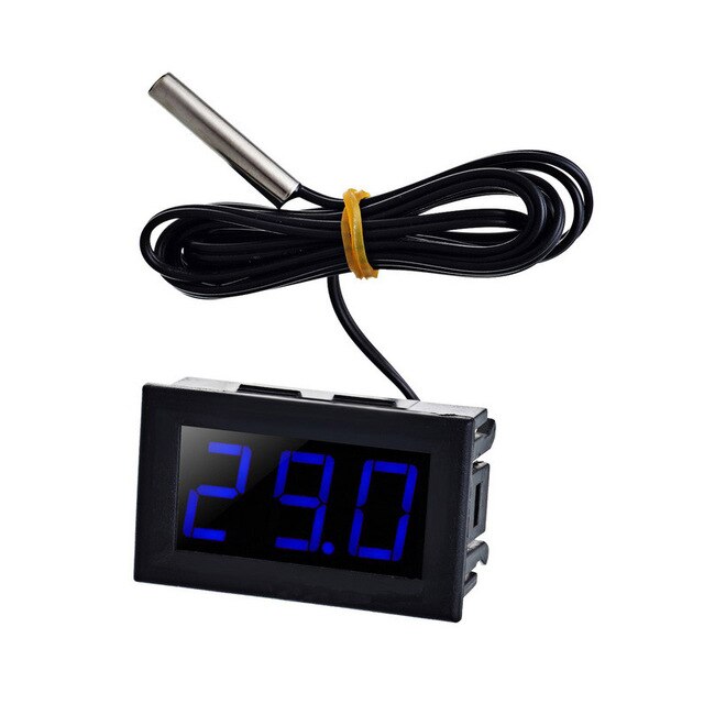 Yellow Green Light DC 5 - 12V 0.56" Tester Digital Thermometer Sensor -50-110 Celsius Temperature Gauge Green LED: Blue