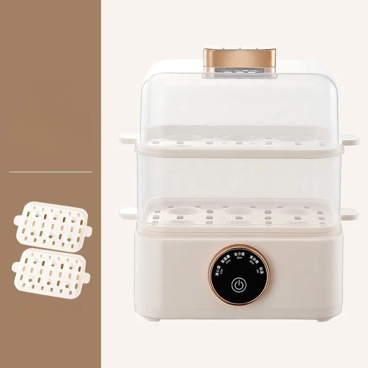 Kleine elektrische stoomkoker met automatische uitschakeling, meerlaagse stoomkoker voor eieren, elektrische stoomkoker met een grote capaciteit, meerlaagse stoombox: Default Title