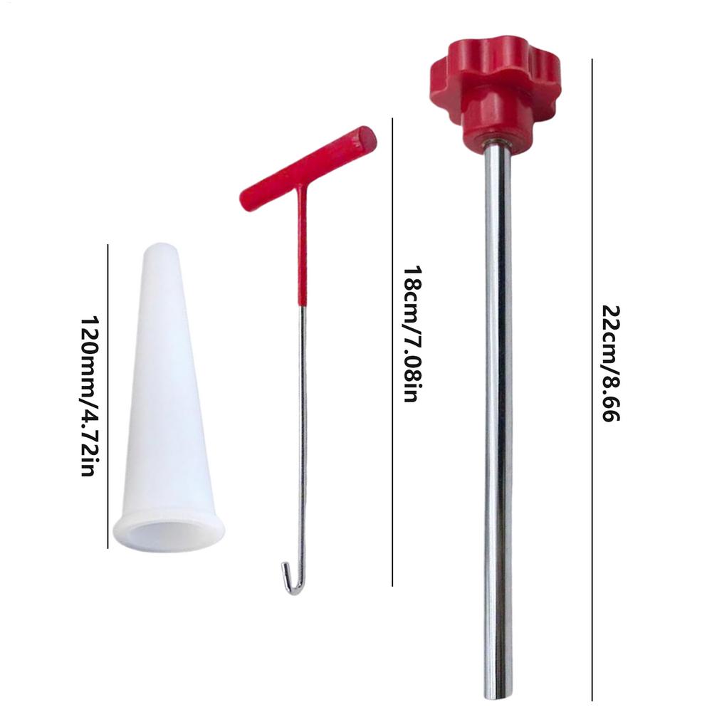 Ventielgereedschap Auto Ventielverwijderaar Gereedschap Ventielgereedschap voor het vervangen van lekkende kleppen in auto's Vrachtwagens Motorfietsen Fietsen: Rood