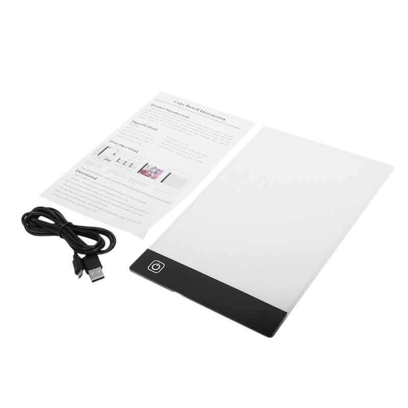 Tablette lumineuse Led réglable à trois niveaux, tablette, outils, accessoires pour peinture diamant, Protection des yeux pour broderie diamant, taille A5