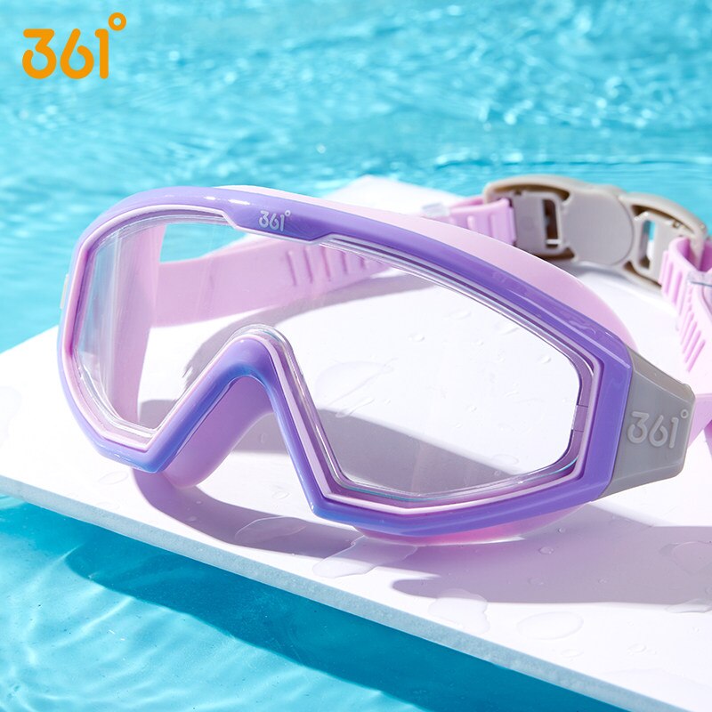 361 børn svømning briller anti tåge beskyttelsesbriller store ramme vandbriller undersøiske briller svømning beskyttelsesbriller