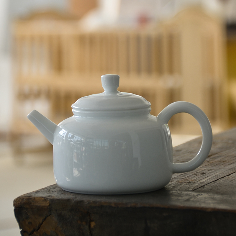 LUWU ceramic teapots white porcelain tea pot chinese tea pot drinkware
