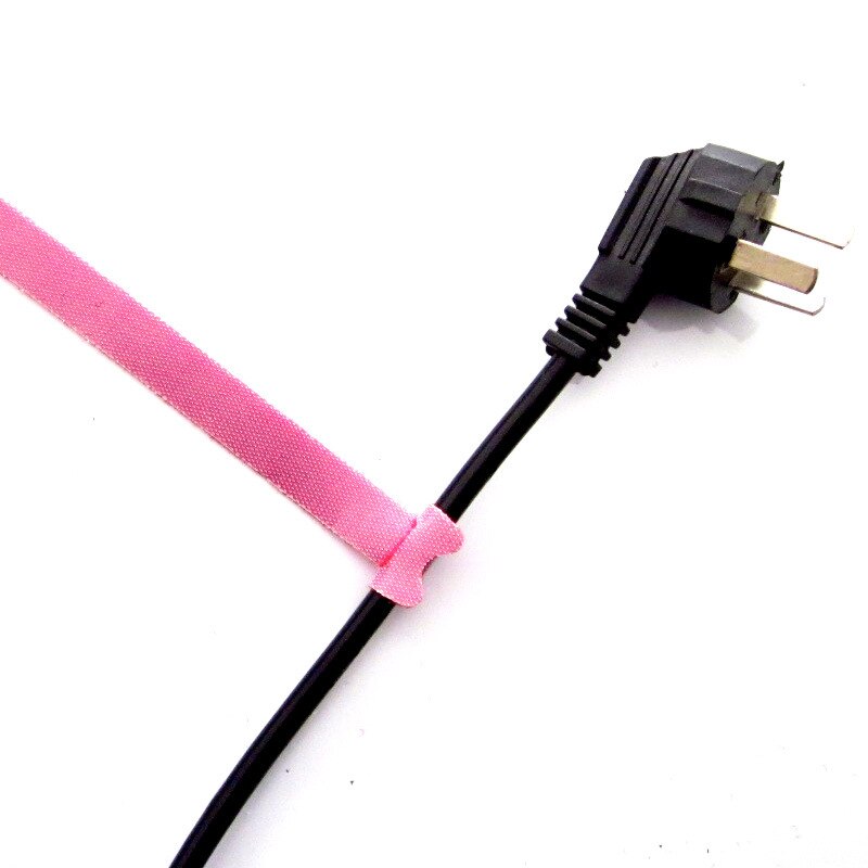 10 pçs/lote Cinta de Nylon Velcro PC Cabo de Computador Cabo de Suporte Do Cabo do Fone de ouvido Organizador Fio Enrolador de Cabo de Fio De Gestão Protetor