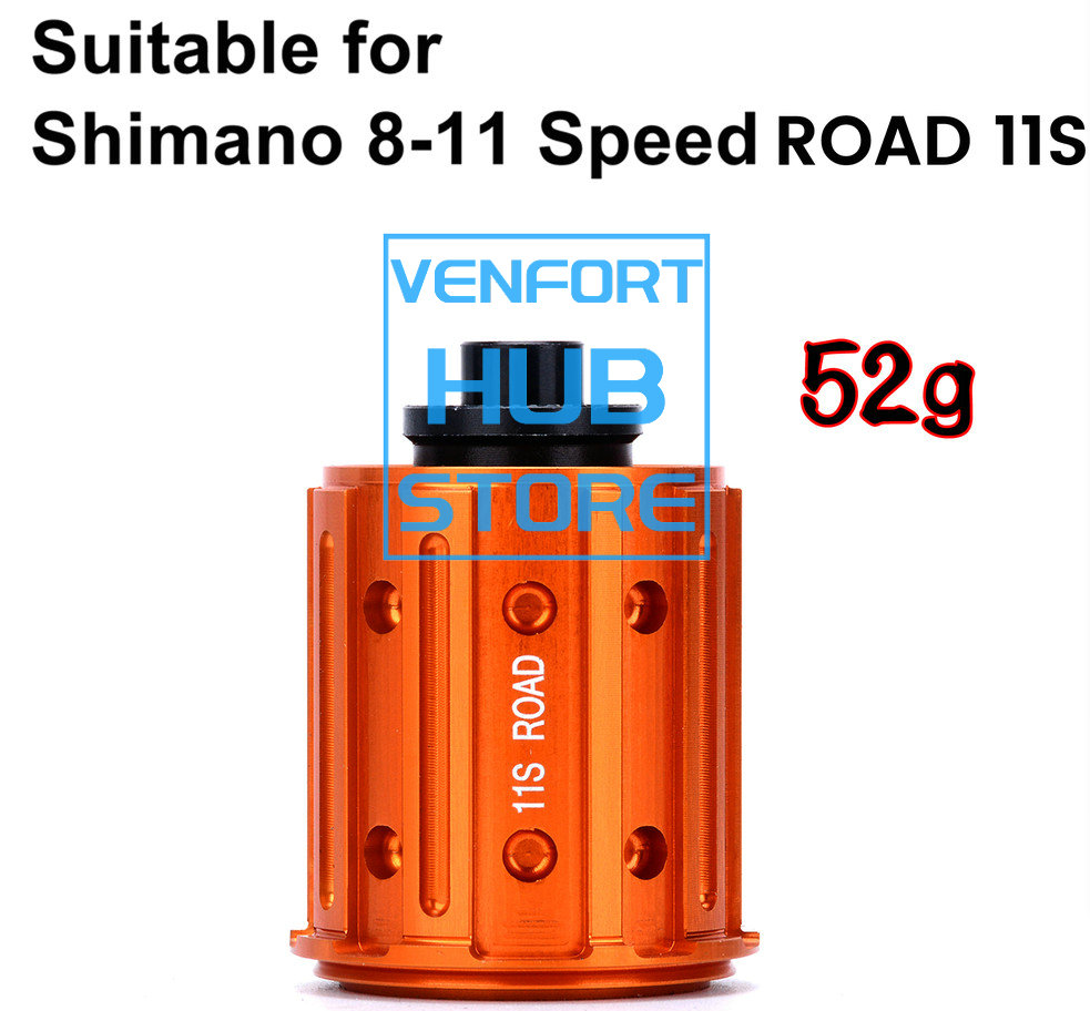 VENFORT GOLDIX HUB Ratchet Freehub Body For MTB BIKE SRAM XD Micro Spline HG 9/10/11/12S QR/THRU/BOOST: Orange