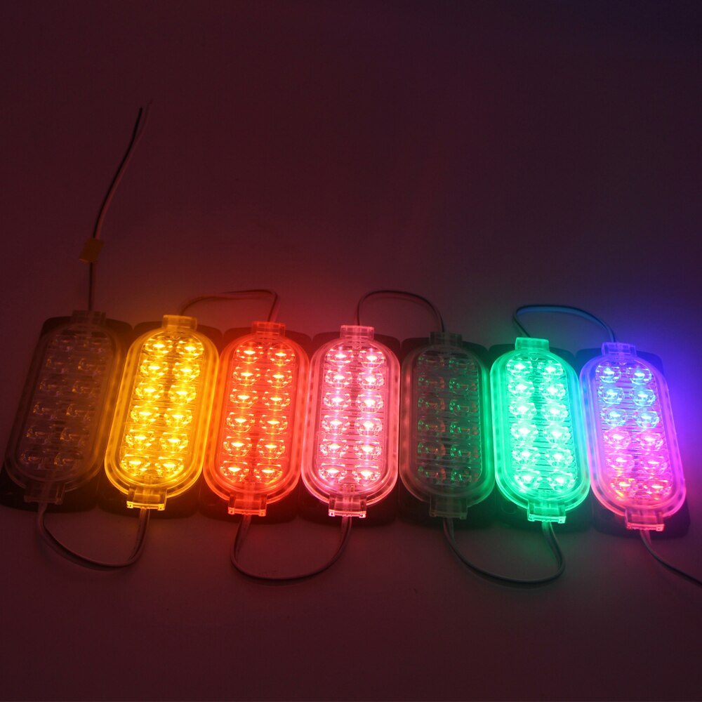 7 pcs Strobe Led module for car backlight truck side strip lamp Advertising Sign Luminous character IP65 Waterproof White Red 7X