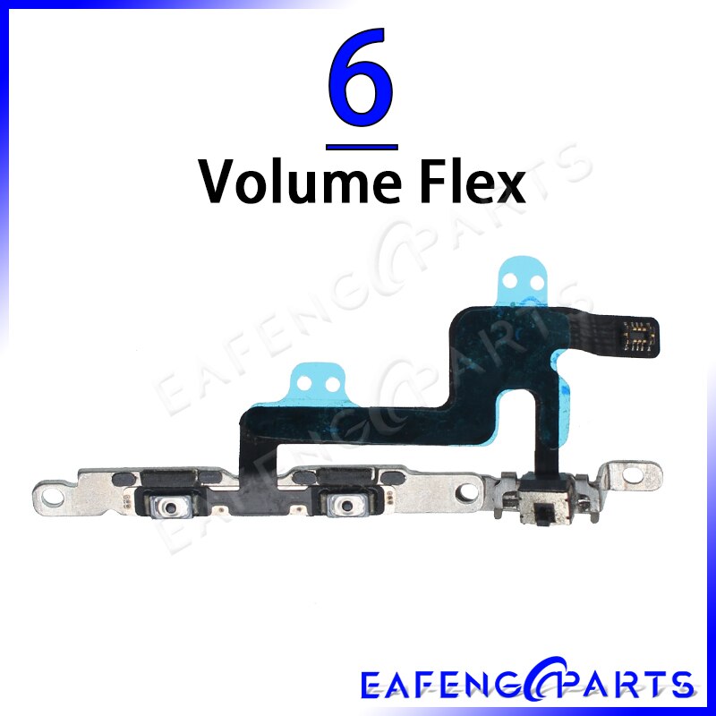 Cable de interruptor para iPhone 5, 5C, 5S, SE, SE2020, 6, 6S, 7, 8 Plus, 6plus, 6splus, 7plus, 8plus: 6 Volume