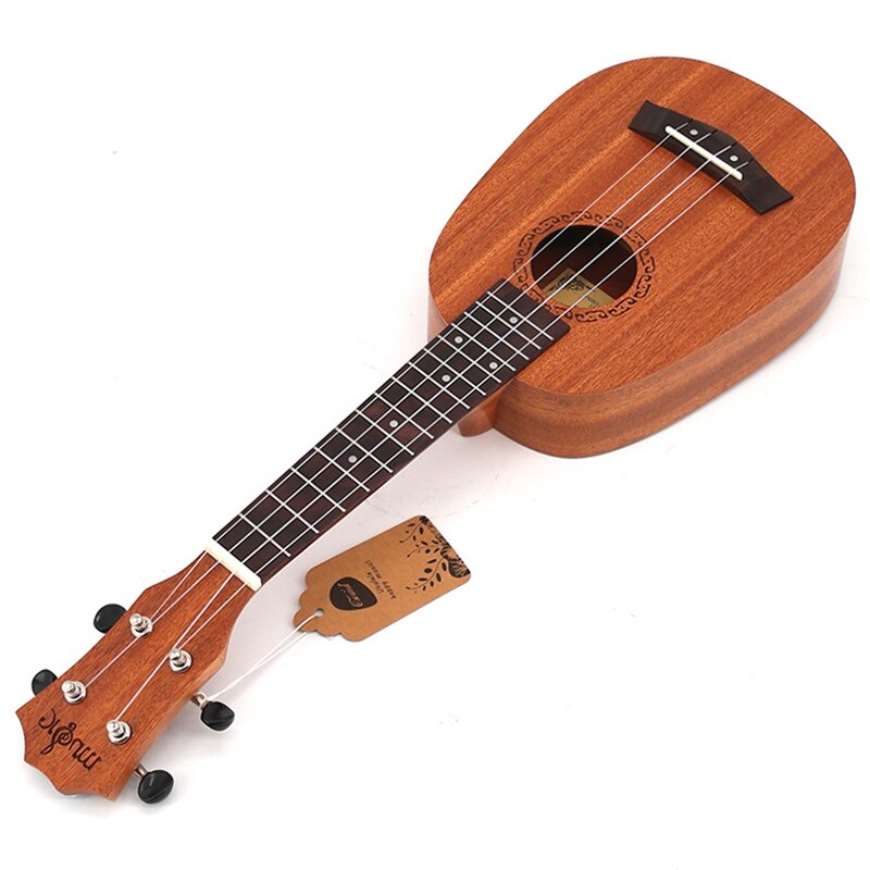 Petit Ukulele en forme d&#39;ananas de 21 pouces, Soprano, Uku, , 4 cordes, instrument de musique, touche en bois de rose