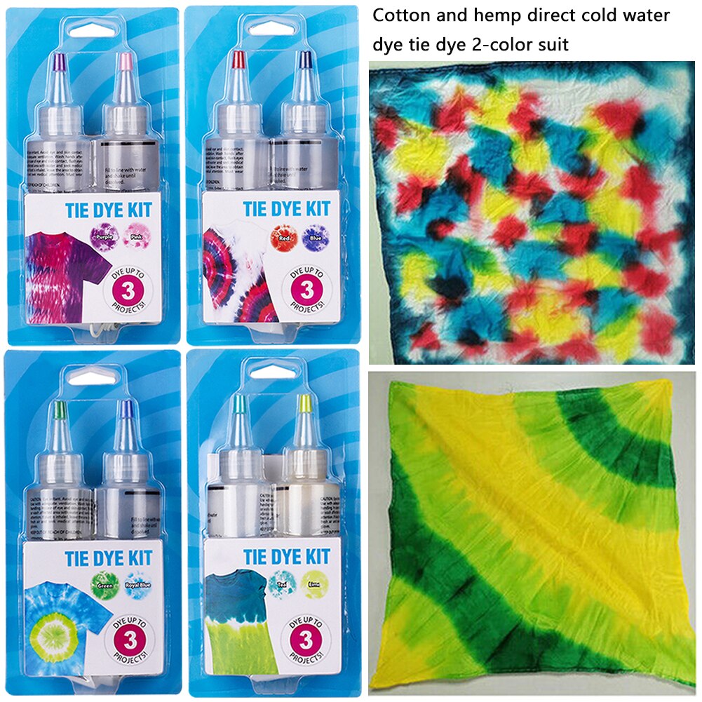 Textile peinture Pigment vêtements Graffiti cravate colorant Kit Permanent adultes enfants avec gants accessoires bricolage Non toxique coton lin