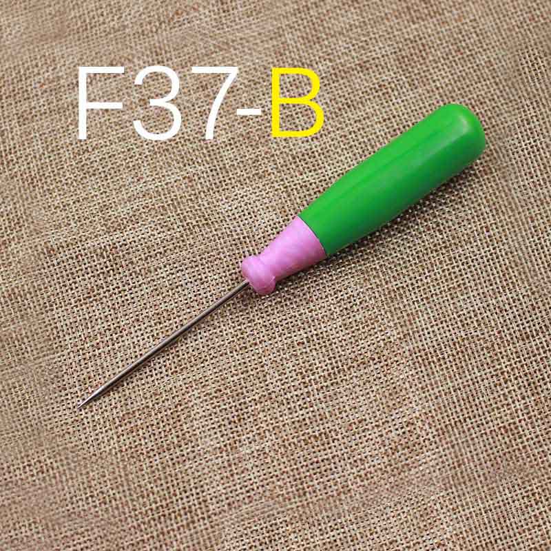 1Pcs Leather sewing tool Awl DIY Leather Tent Sewing Awl Pin Punch Hole Repair Tool Hand Stitcher Needlework: F37-B
