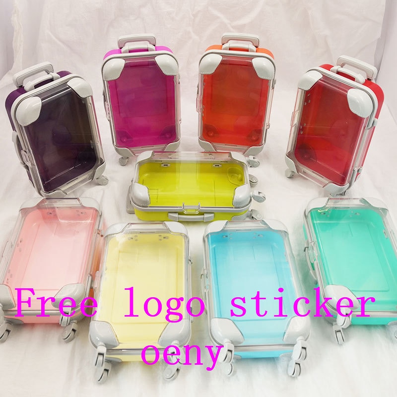 cute suitcase luggage eyelash packaging for mink lashes