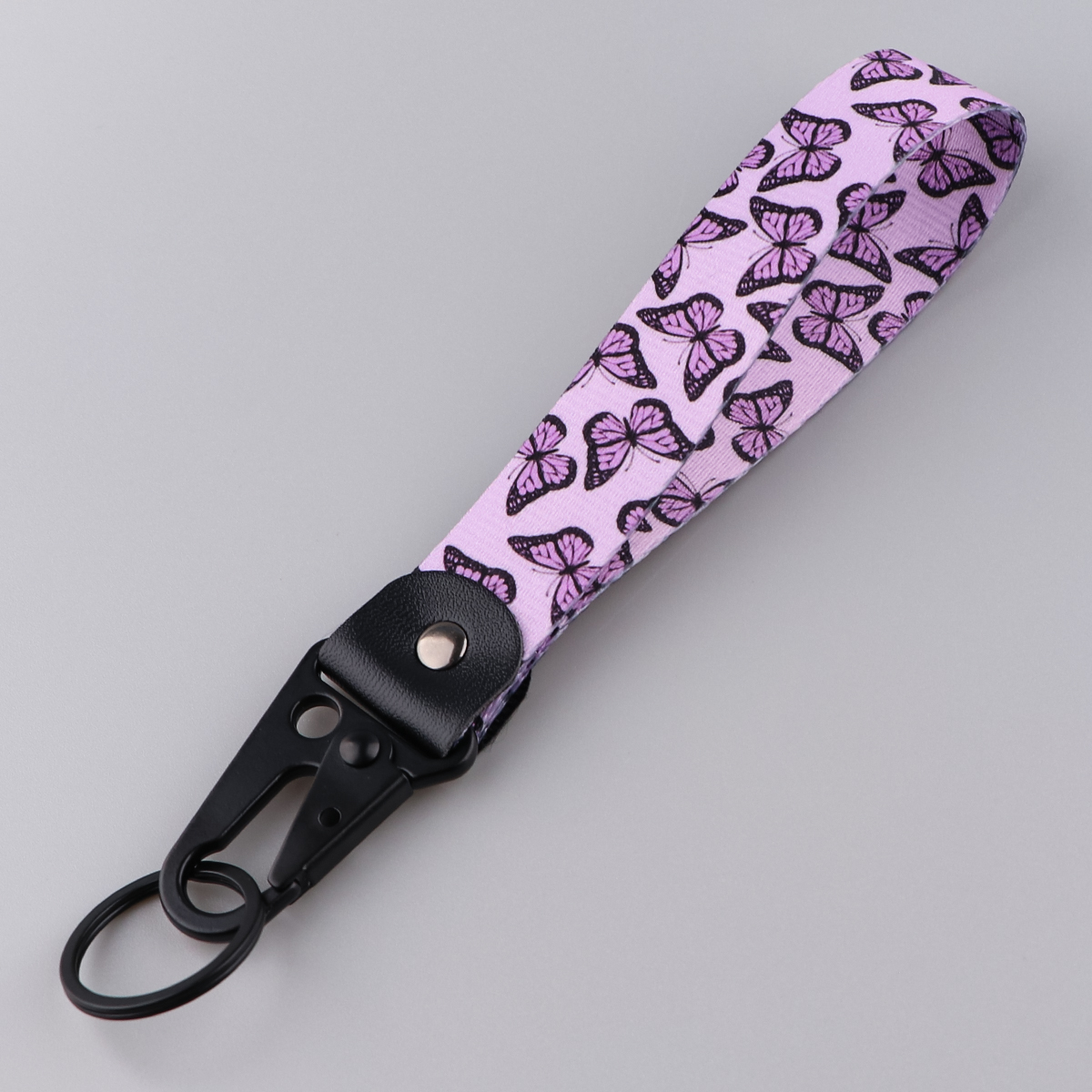 LLavero de mariposa para coche, cordón para llaves, USB, tarjeta de identificación para gimnasio, soporte para insignia, correas para teléfono móvil, correas cortas para muñeca, accesorios para llavero