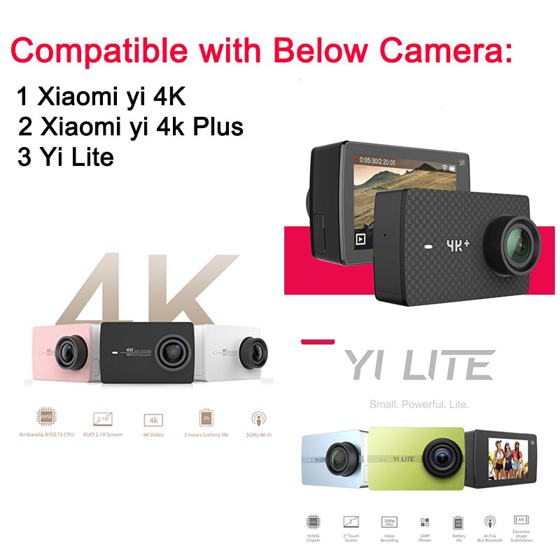 Tek per Xiaomi Yi 4k Accessori Touchable Impermeabile di Immersione Subacquea Custodia Toccare del portello per Xiaomi Yi 2 4k yi 4k più scoperta +