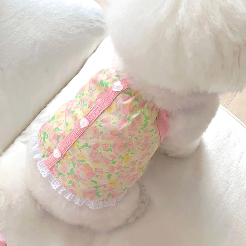 Hond Bretels Vest Dunne Zomer Hondenkleding voor Kleine Honden Leuke Print Puppy Shirt Chihuahua Bichon Pug Poedel Kostuum Geen Hoed
