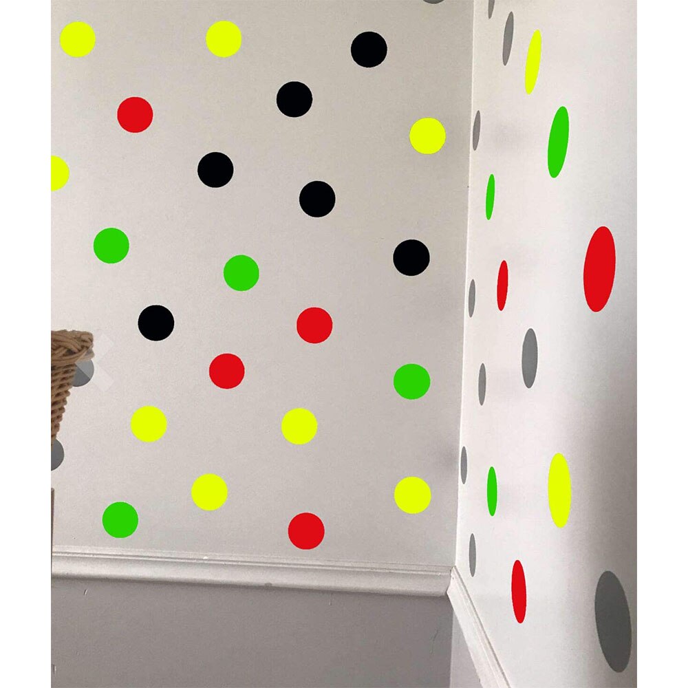 Permanent Adhesive 3" Round Black Color Coding Dot Labels Large Stickers Target Repair Pasters Dots Writable Surface 250 Pcs