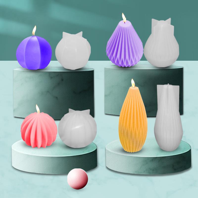 Silicone Kaars Maken Mold Geometrische 3D Vorm Resin Epoxy Cake Handgemaakte Diy Craft Mal Vorm Voor Kaarsen