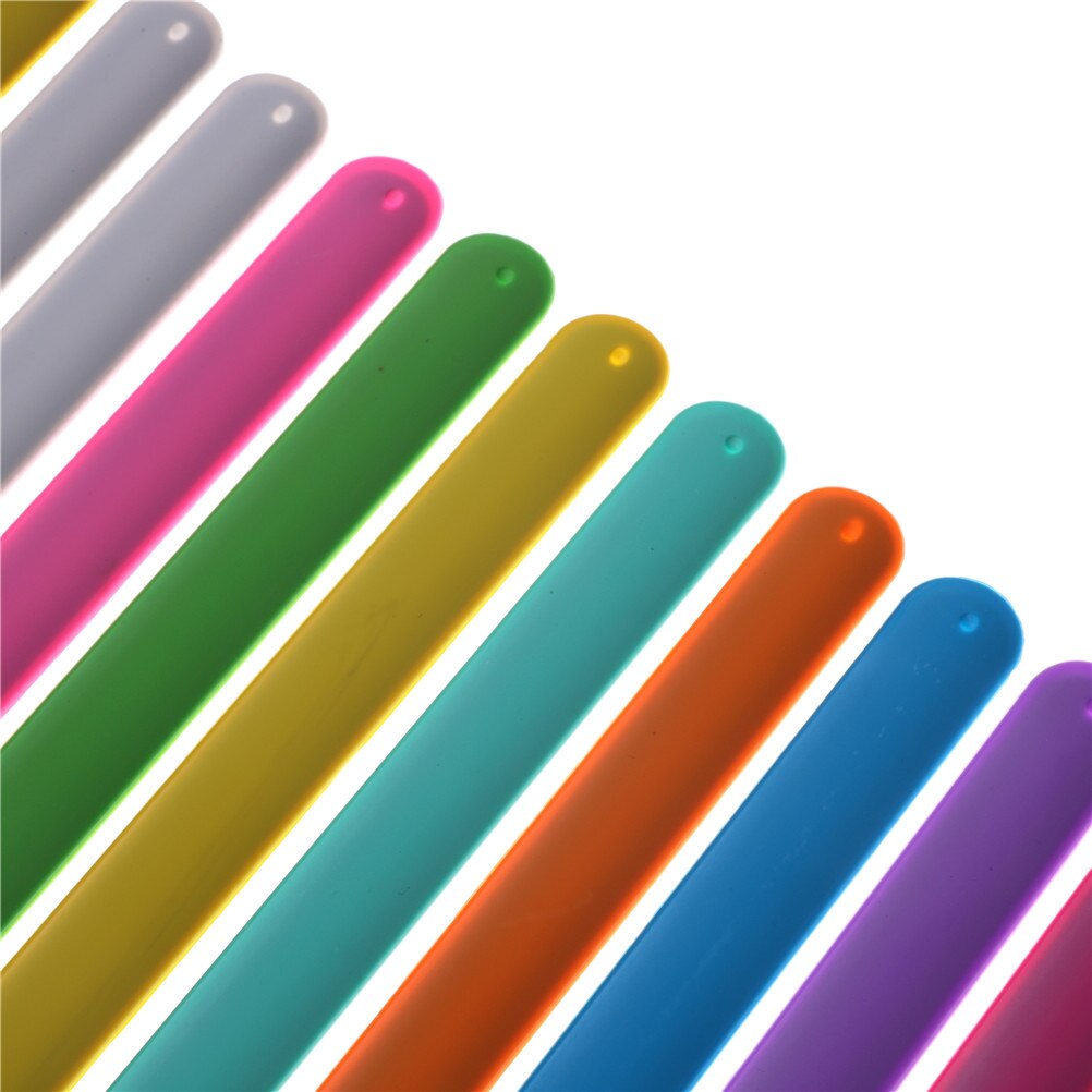 Pulseras de arcoíris para decoración de de cumpleaños de niña, brazaletes de Slap, recuerdo de baby shower, suministros para niños, de bautismo, 6 uds.,