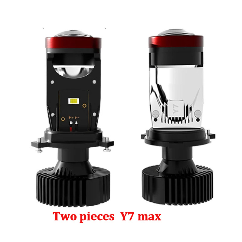 120w billamper, mini-linse,  h4 -pærer, 9003 pærer 2 forlygte  y7d bil, motorcykel, dobbelt projektorlinse, led, bil, moto 12v, 24v