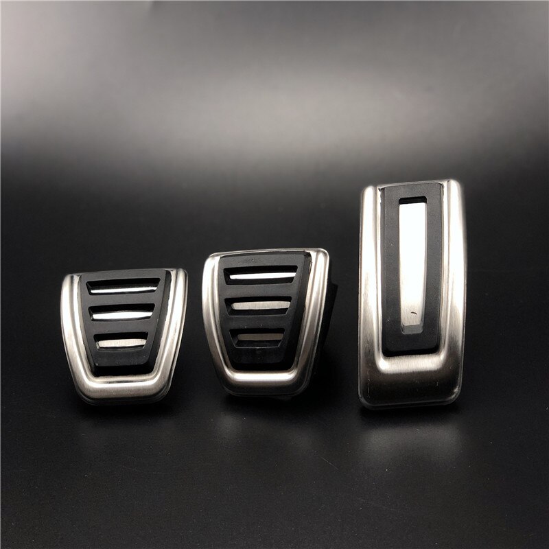 Car styling Footrest Brake Pedals Pads Fit For GOLF 7 GTi MK7 Lamando POLO A05 Passat B8 Skoda Rapid Octavia 5E 5F A7 +: MT 3pcs