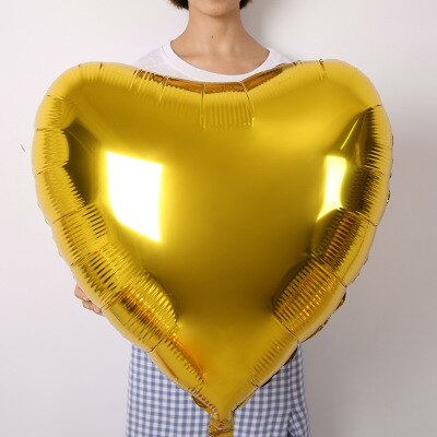 36 tommer 10 stk hjerte kjærlighet ballonger oppblåsbar folie ballong bryllup valentin dag dekorasjoner helium ballong jeg elsker deg globos: 36 tommer 10 stk måke